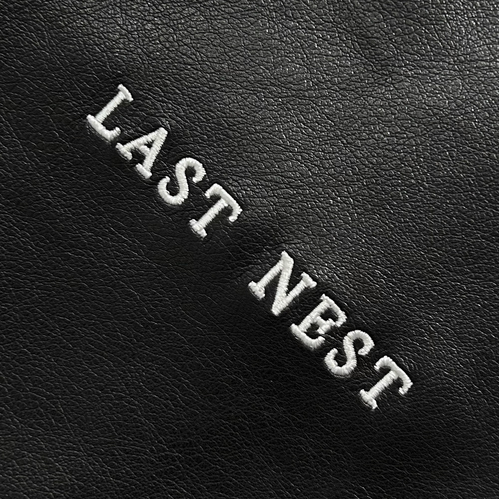 Faux Leather Crewneck