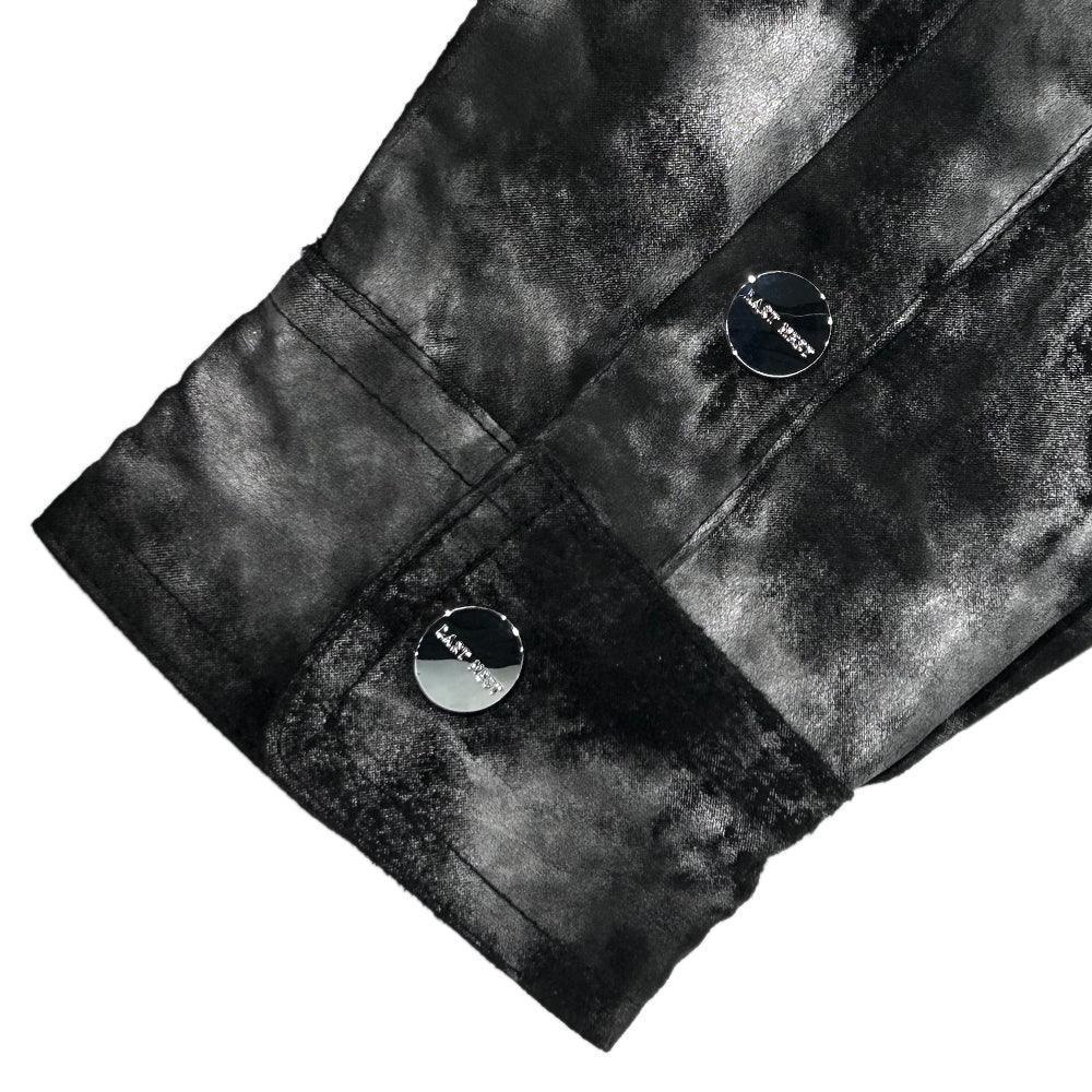 LAST NEST(ラストネスト)商品ページ - Leather Tie-Dye Shirts - Black