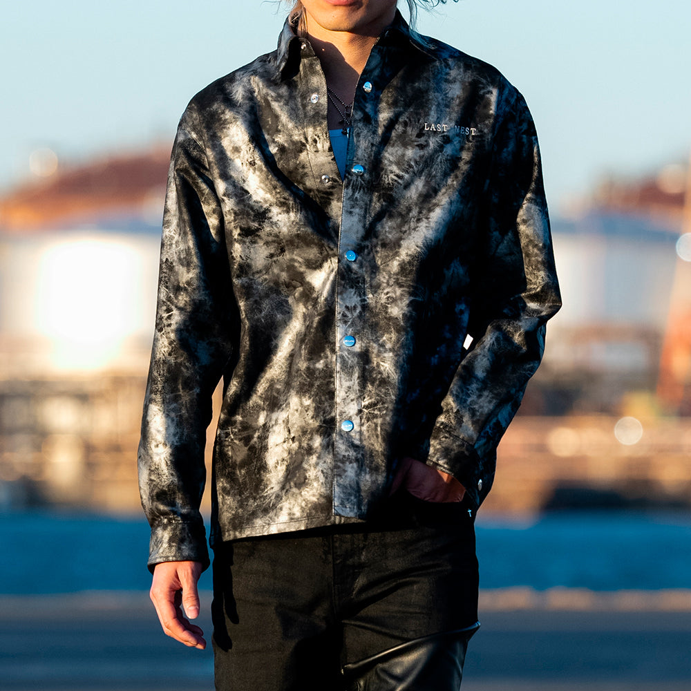 Leather Tie-Dye Shirts