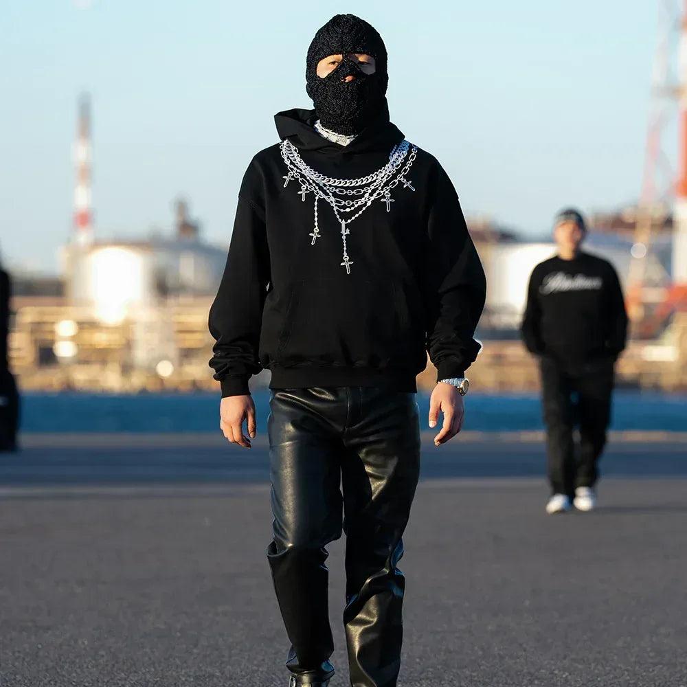 LAST NEST(ラストネスト)商品ページ - Necklace Hoodie - Black