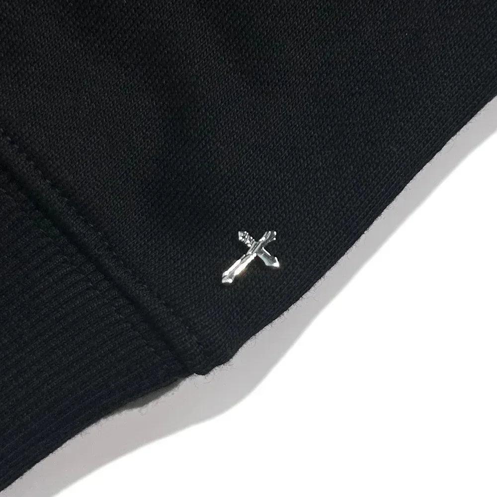 ヤンパト、ワトソン着用LASTNESTネックレスフーディー LAST NEST(ラストネスト)商品ページ - Necklace Hoodie - Black