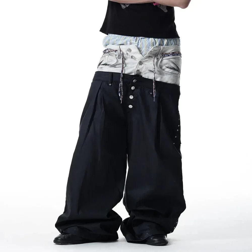 CH2 (シーエイチツー)商品ページ - ＜/2Double Waist Jeans - Black