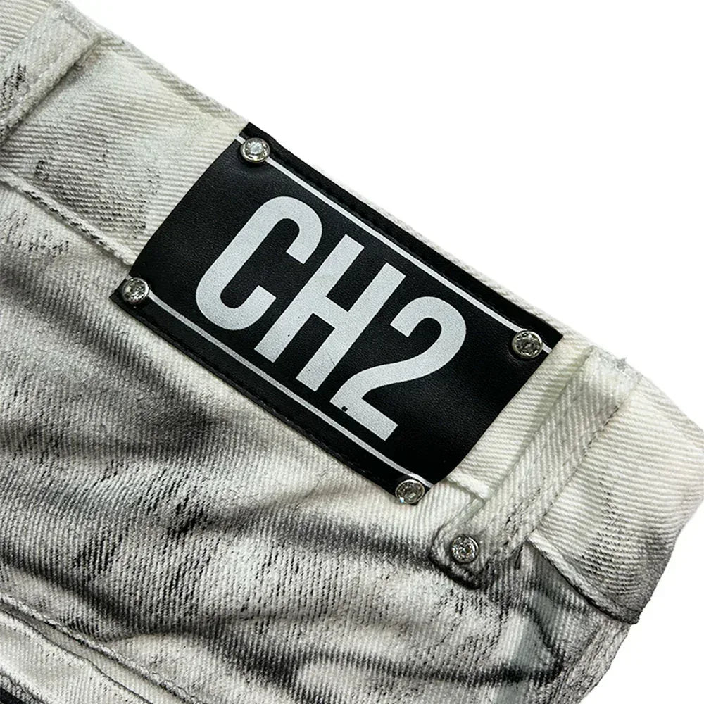 CH2 (シーエイチツー)商品ページ - ＜/2Double Waist Jeans - Black