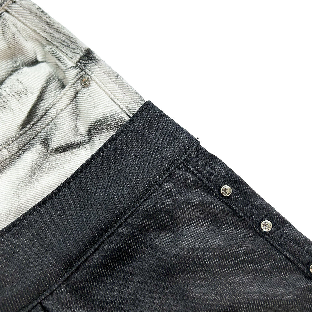 ＜/２ Double Waist Jeans