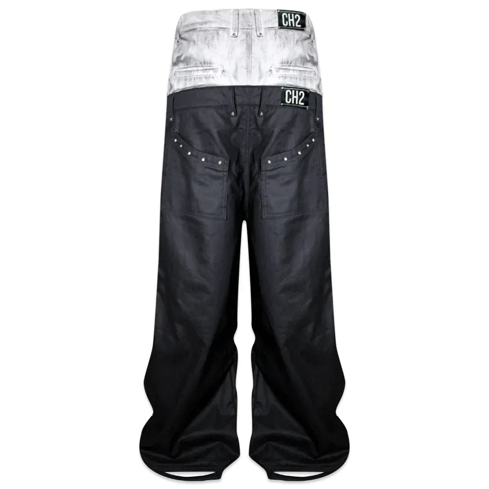 CH2 (シーエイチツー)商品ページ - ＜/2Double Waist Jeans - Black