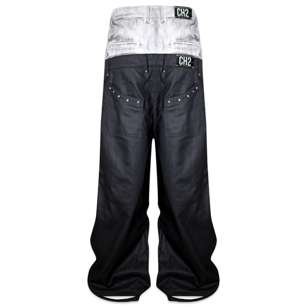 ＜/２ Double Waist Jeans