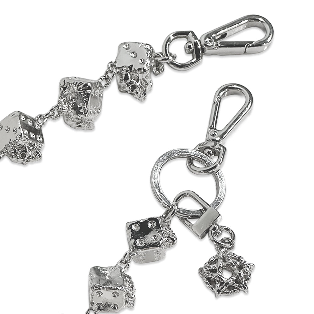 Skull Dice 15 Link Chain