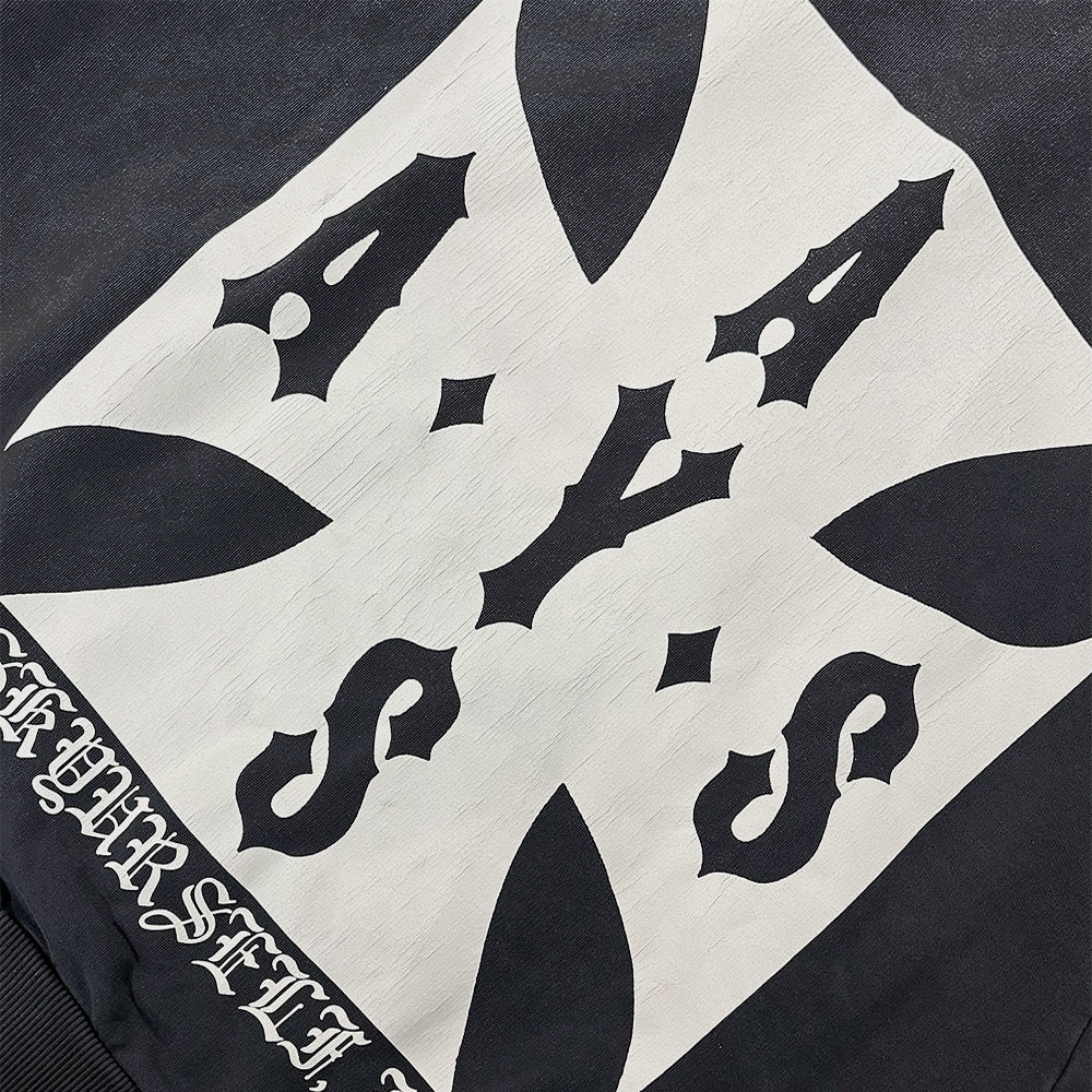 Cross Cropped Zip Hoodie