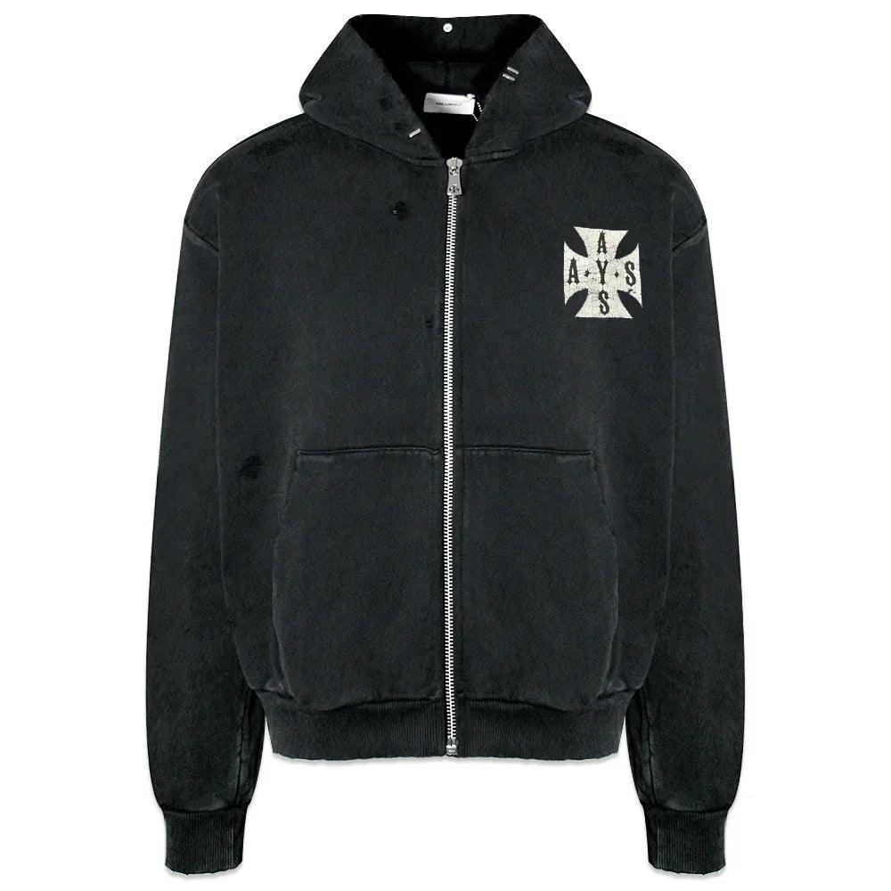 ASKYURSELF (アスクユアセルフ)商品ページ - Cross Cropped Zip Hoodie