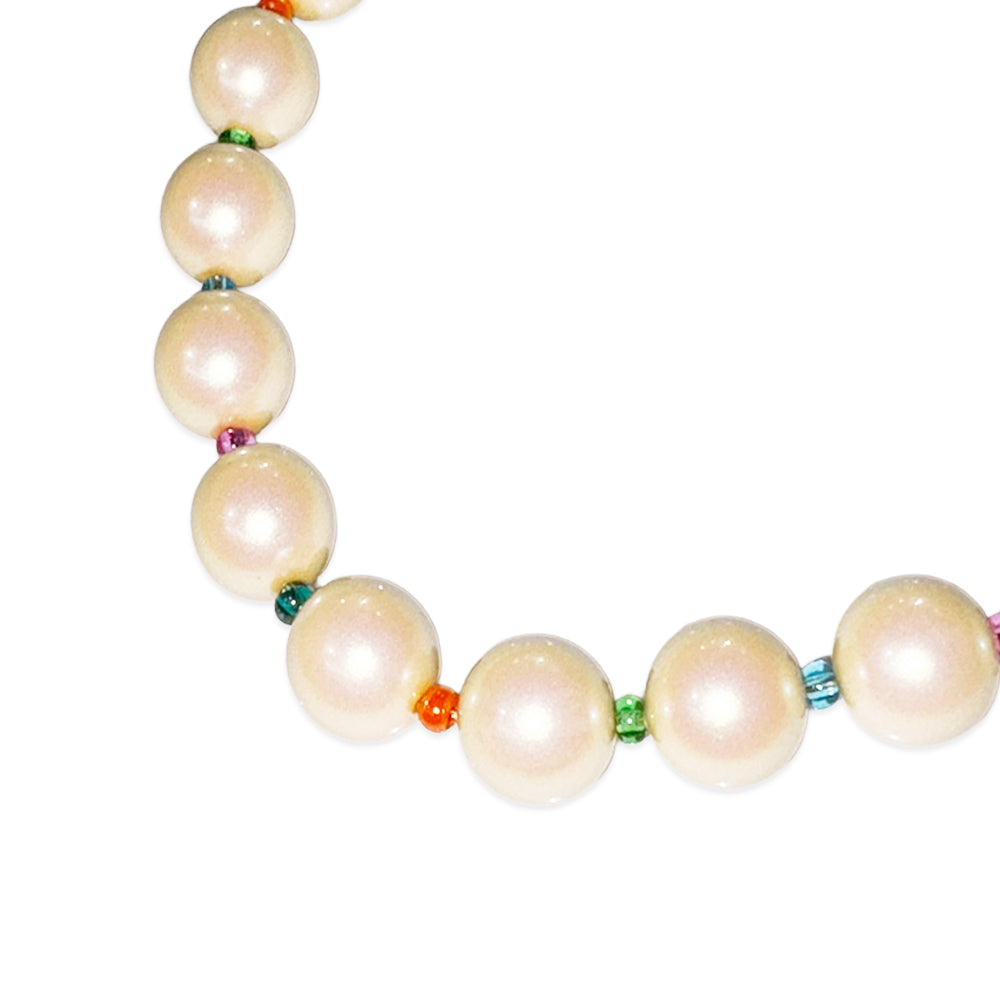 Chunky Rainbow Pearl Necklace