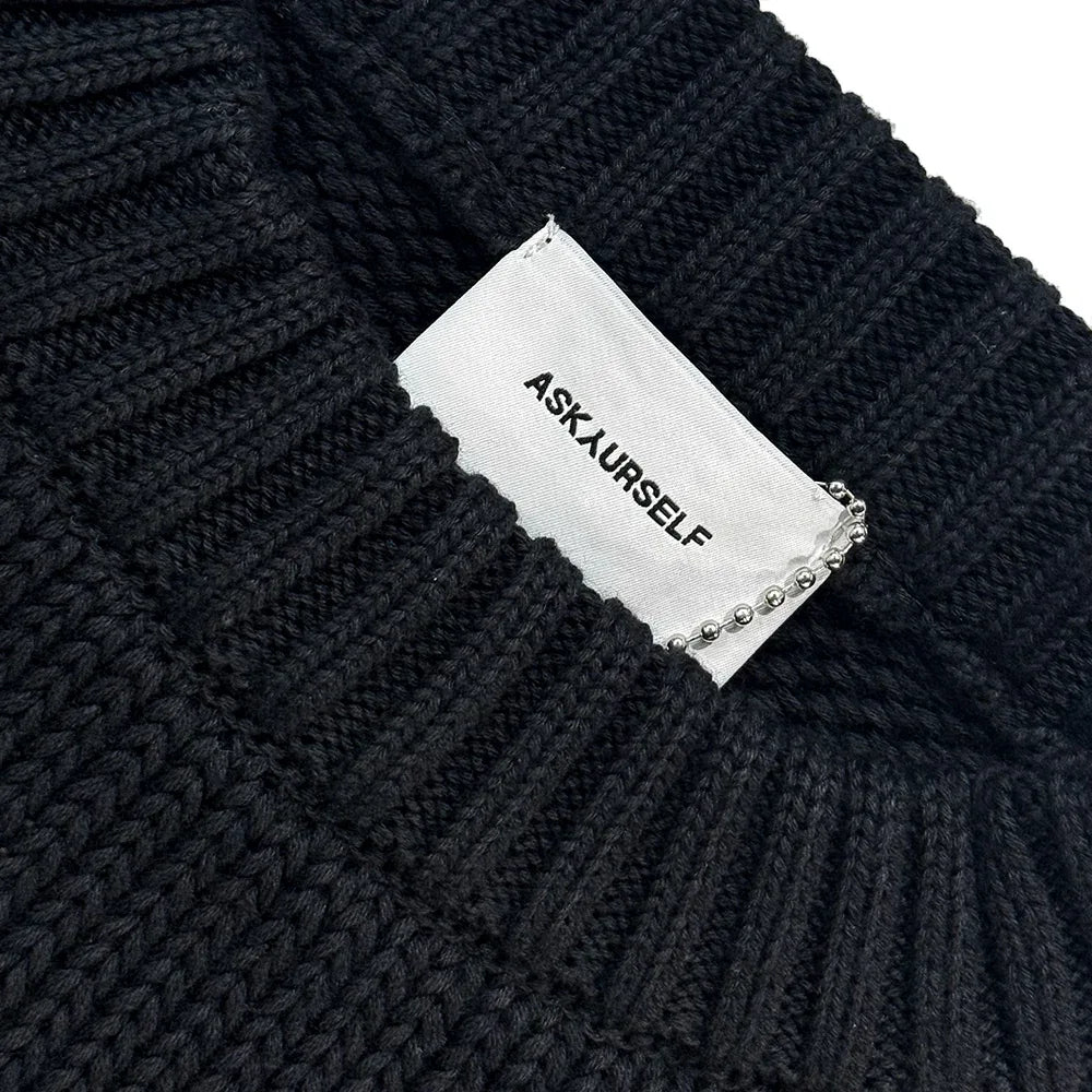 LAST NEST(ラストネスト)商品ページ - L.N.A.Y Chain Knit - Black