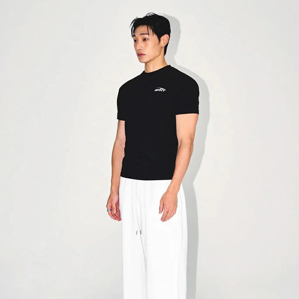 BRNT BACK LOGO MUSCLE FIT T-SHIRTS