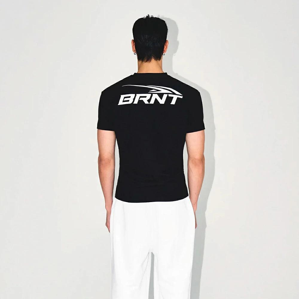 BRNT BACK LOGO MUSCLE FIT T-SHIRTS