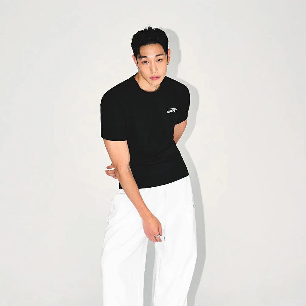 BRNT BACK LOGO MUSCLE FIT T-SHIRTS
