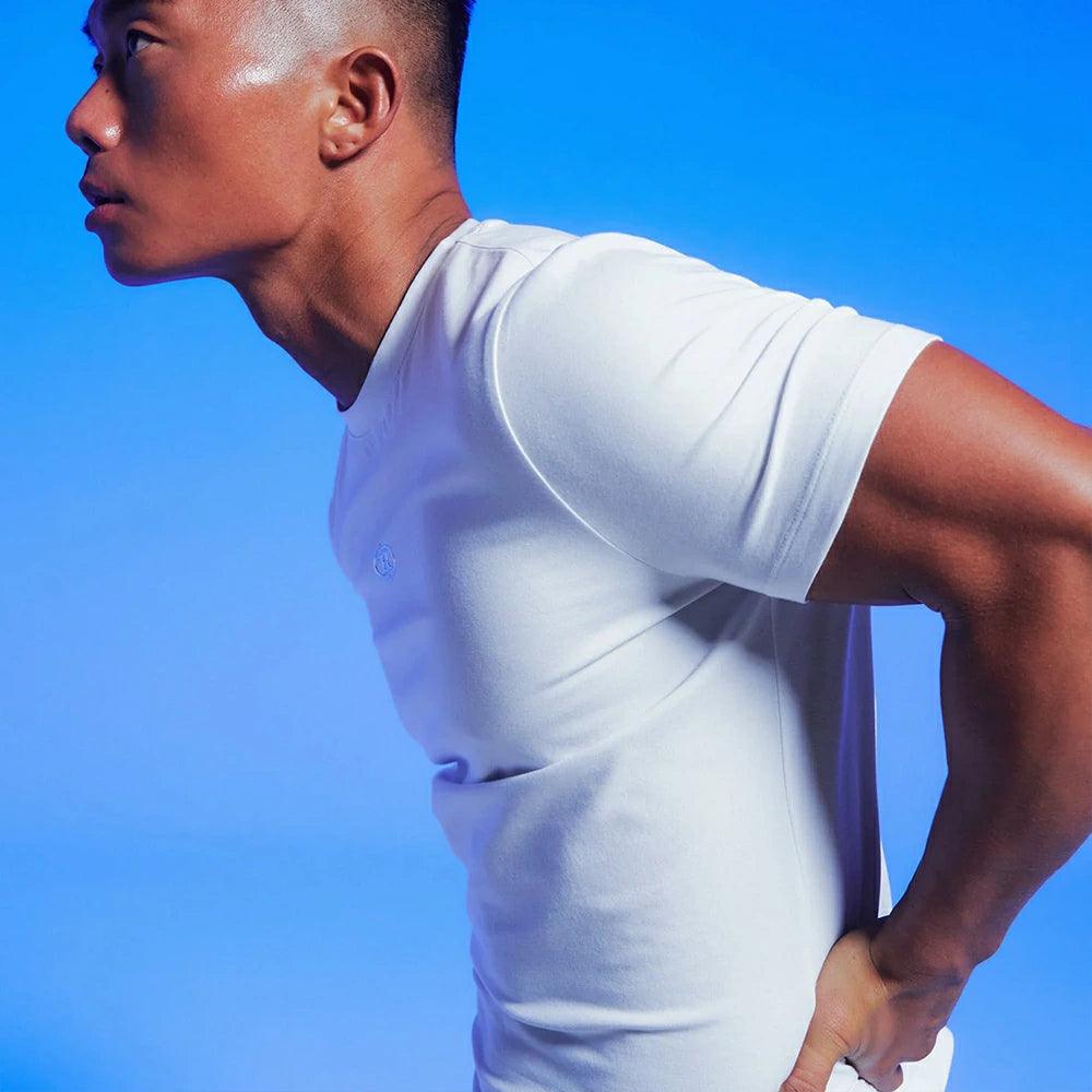 SILVER B LOGO MUSCLE FIT T-SHIRTS