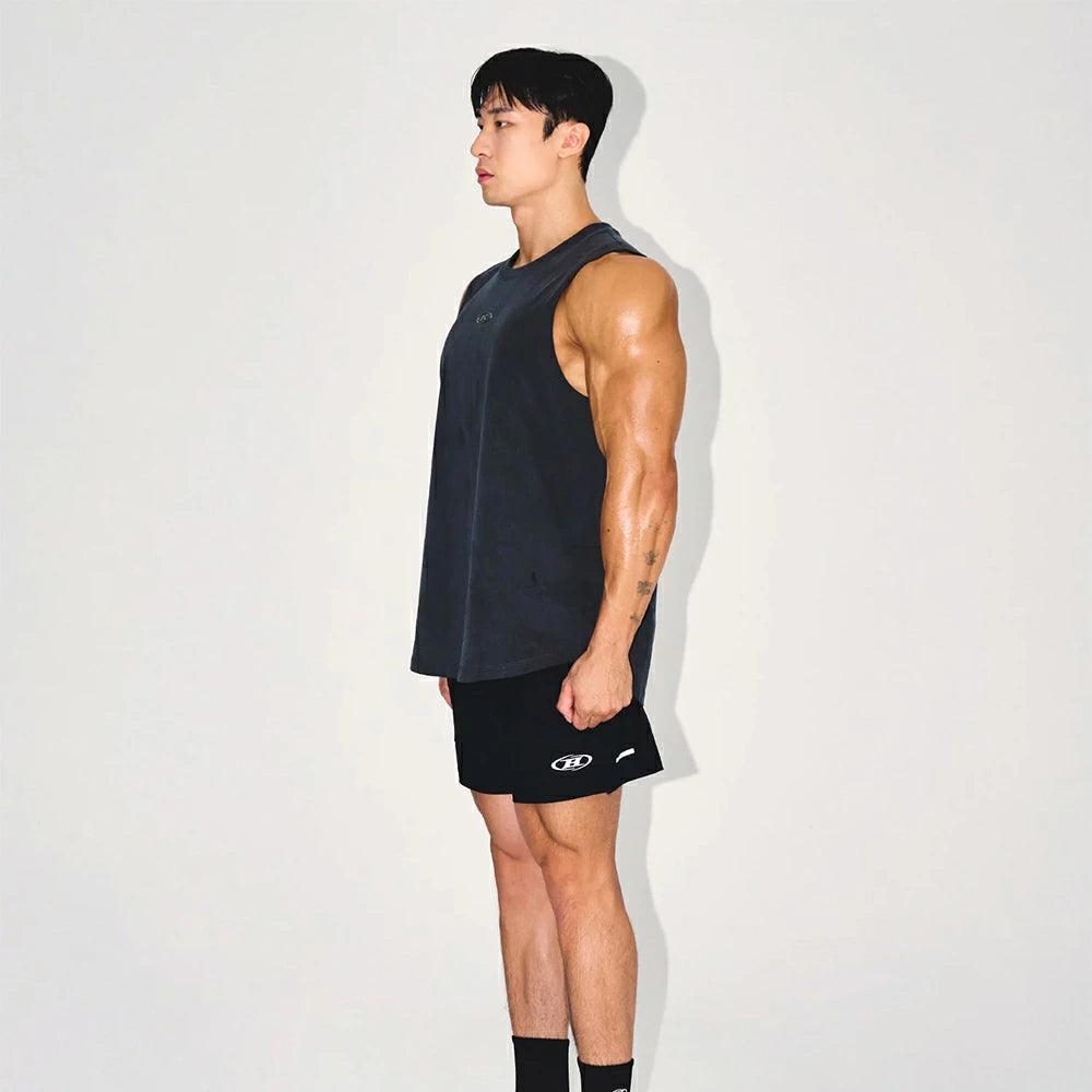 SILVER B PIGMENT DYING SLEEVELESS
