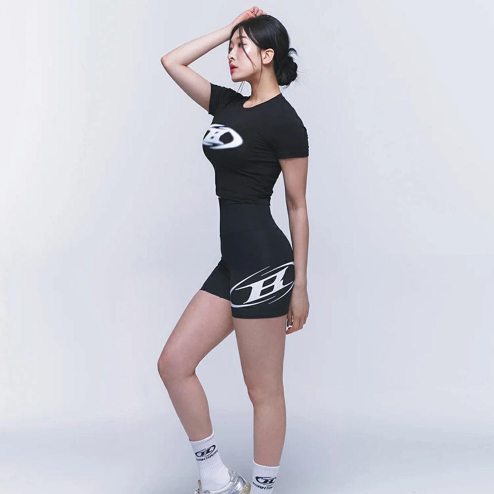 BLUR LOGO CROP TOP