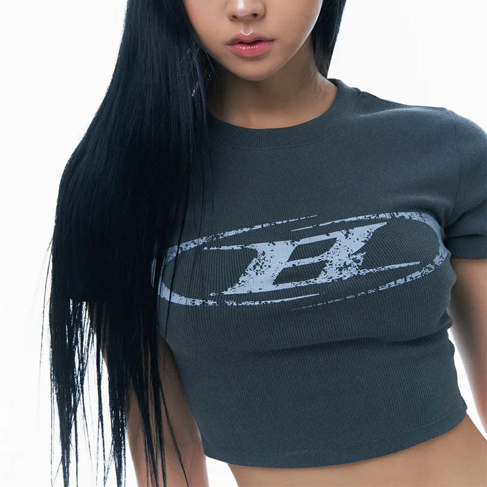 CRACK B PIGMENT CROP T-SHIRTS