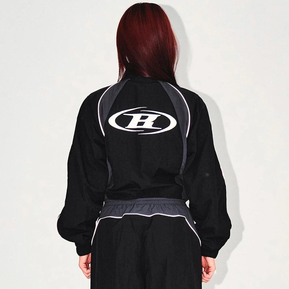 W NYLON BLOCK JACKET