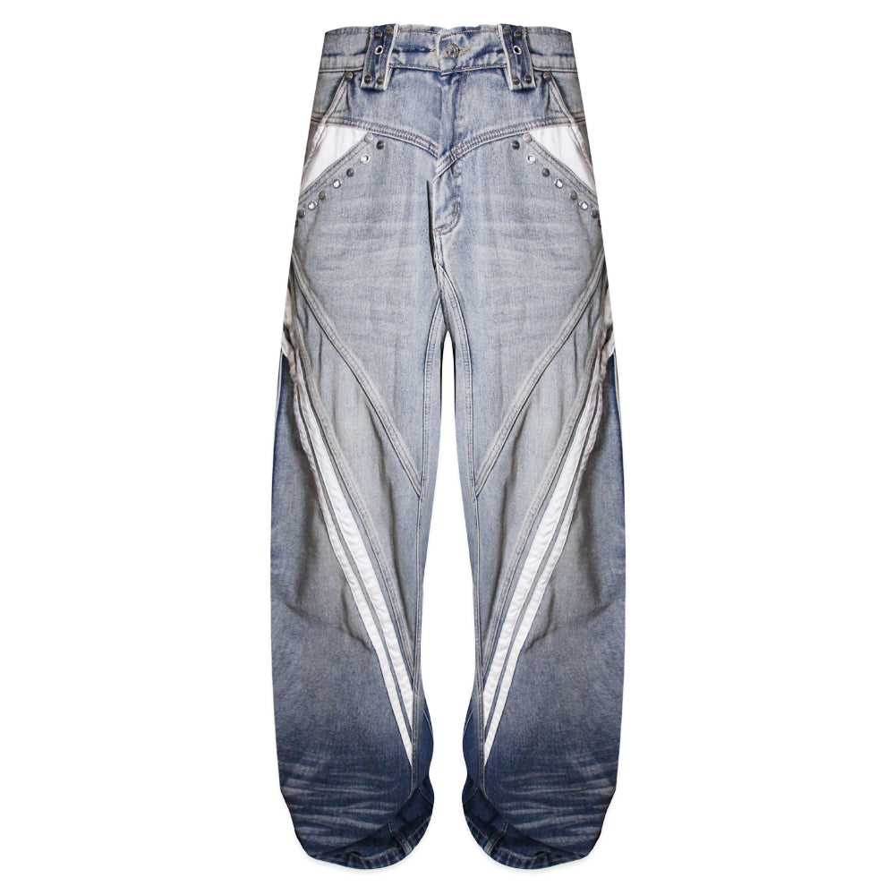 ＜/２ Blue Track Jeans