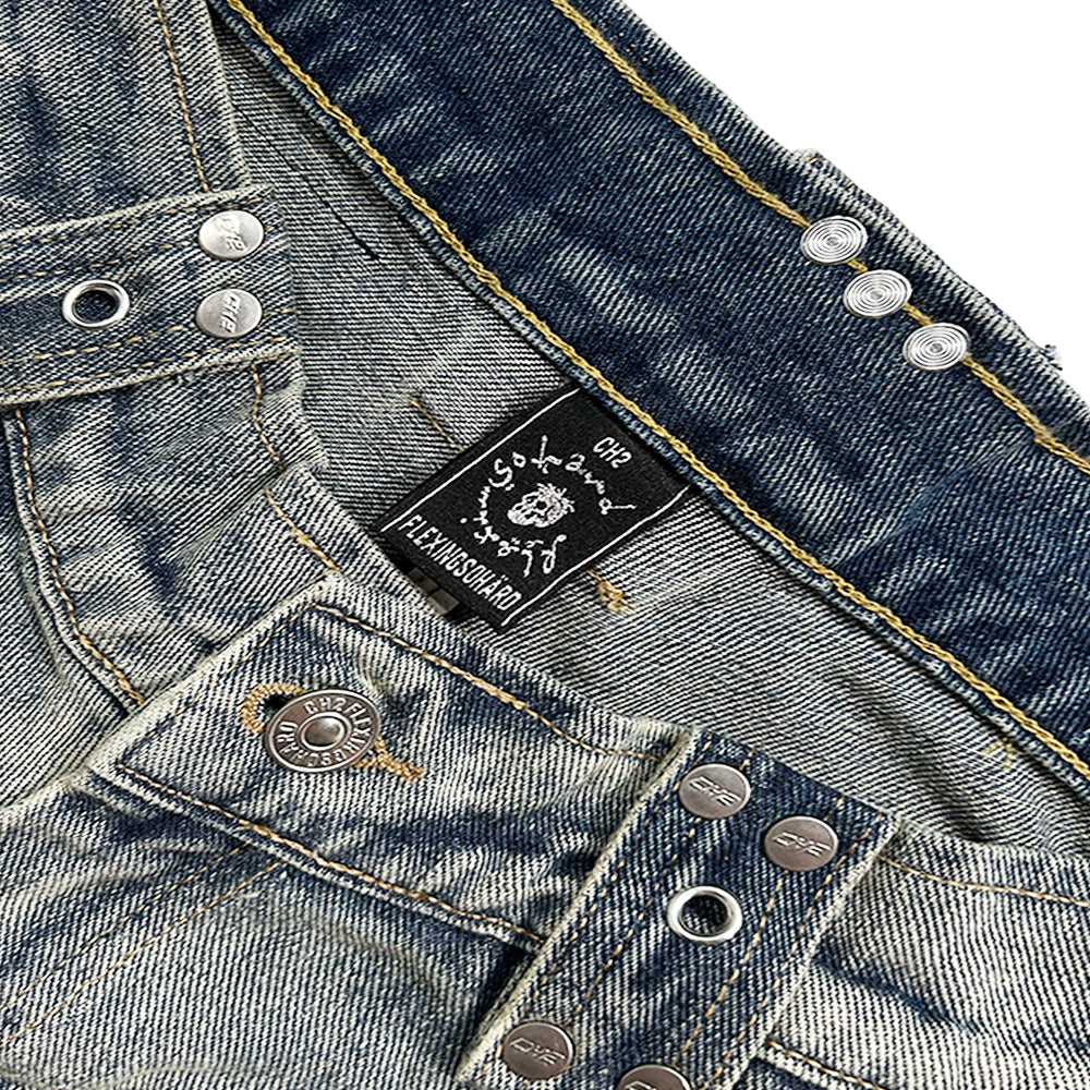 ＜/２ Blue Track Jeans