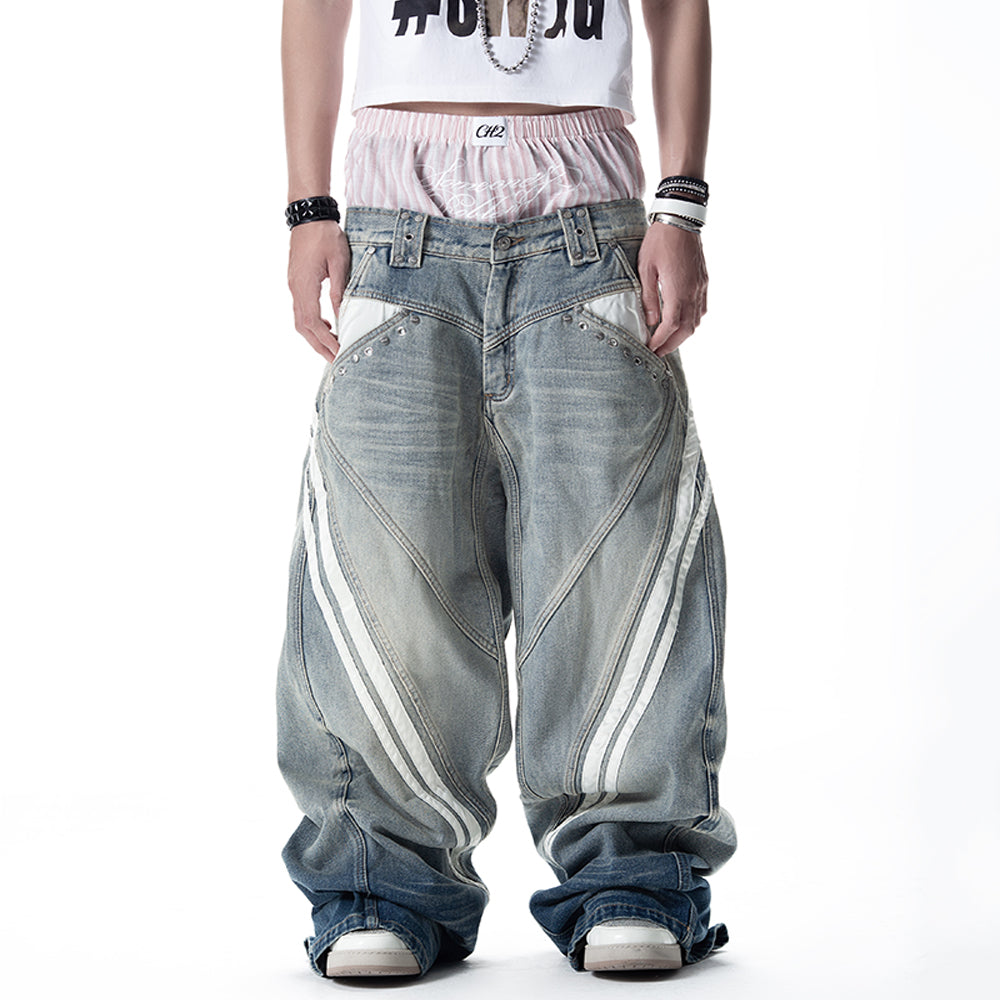 ＜/２ Blue Track Jeans