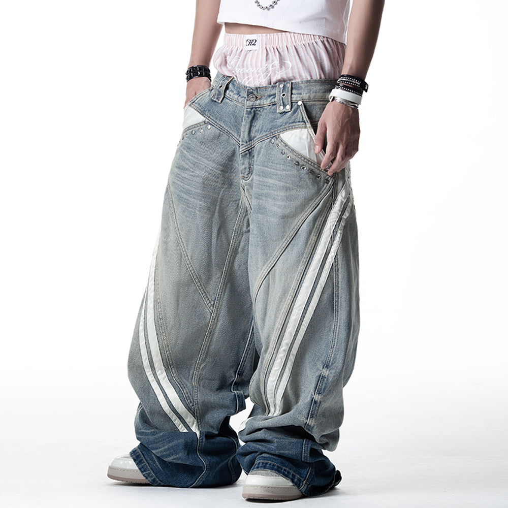 ＜/２ Blue Track Jeans