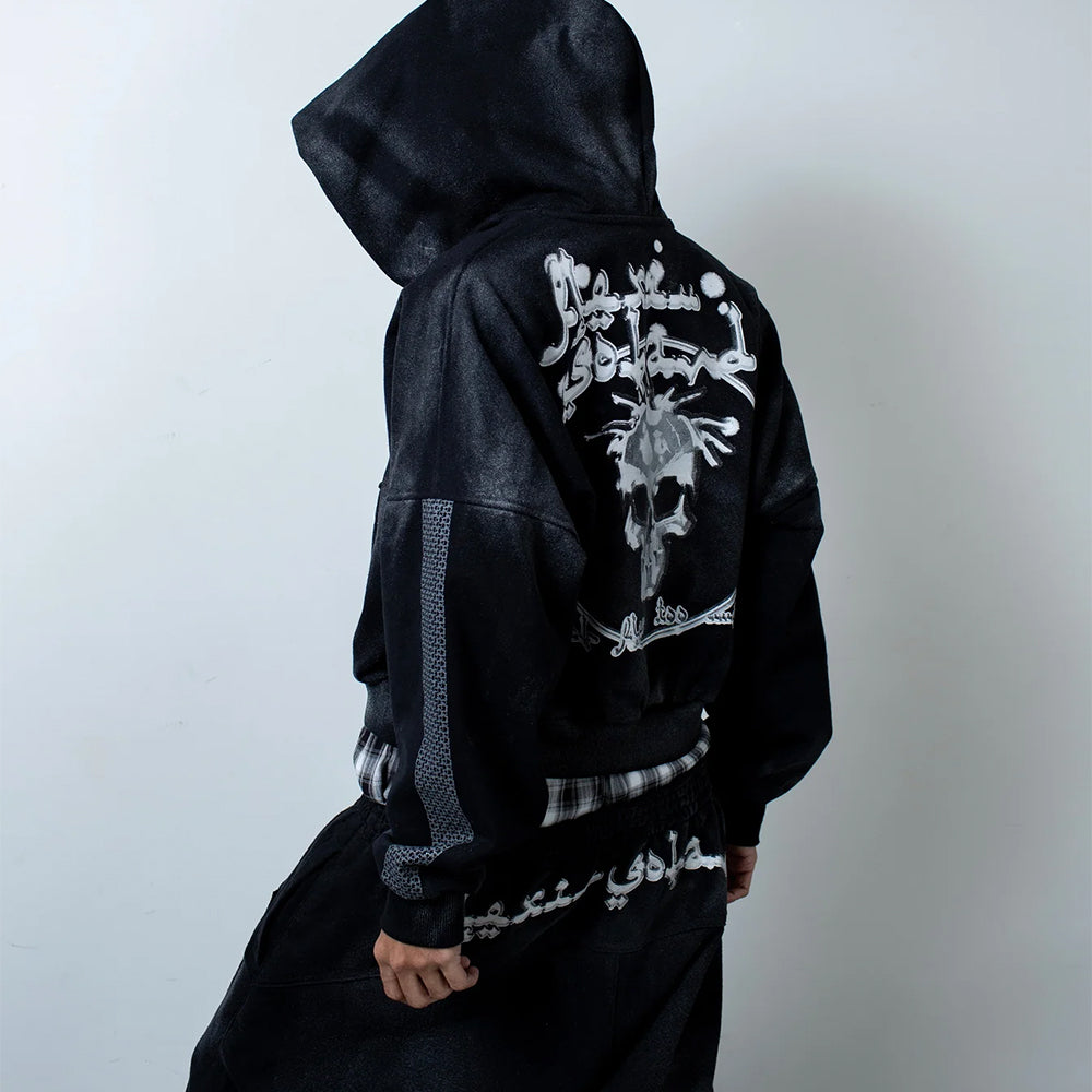 MAFIA Skull Zip Up Hoodie