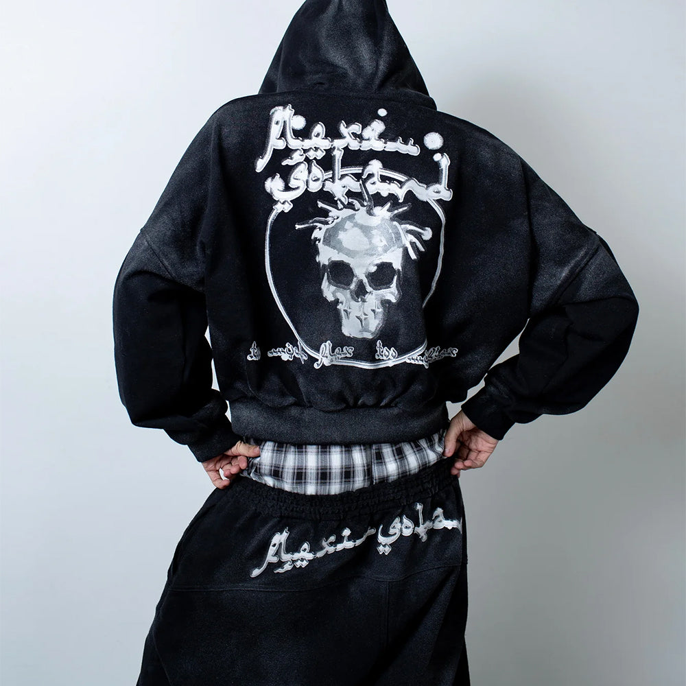 MAFIA Skull Zip Up Hoodie