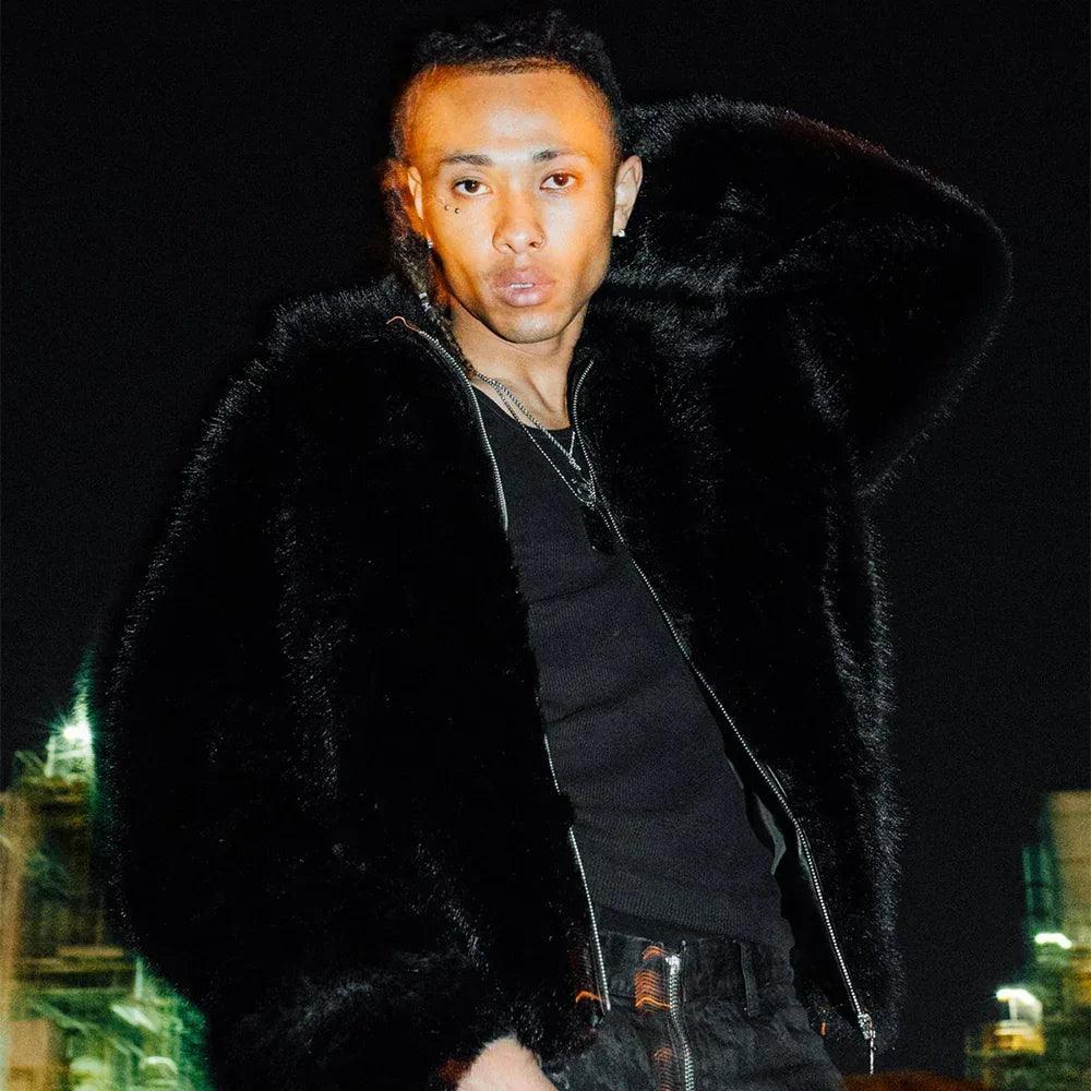 【yzerr着用】 即完品 LAST NEST ファージャケット Mサイズ LAST NEST(ラストネスト)商品ページ - Fur Jacket - Black - VENTURER