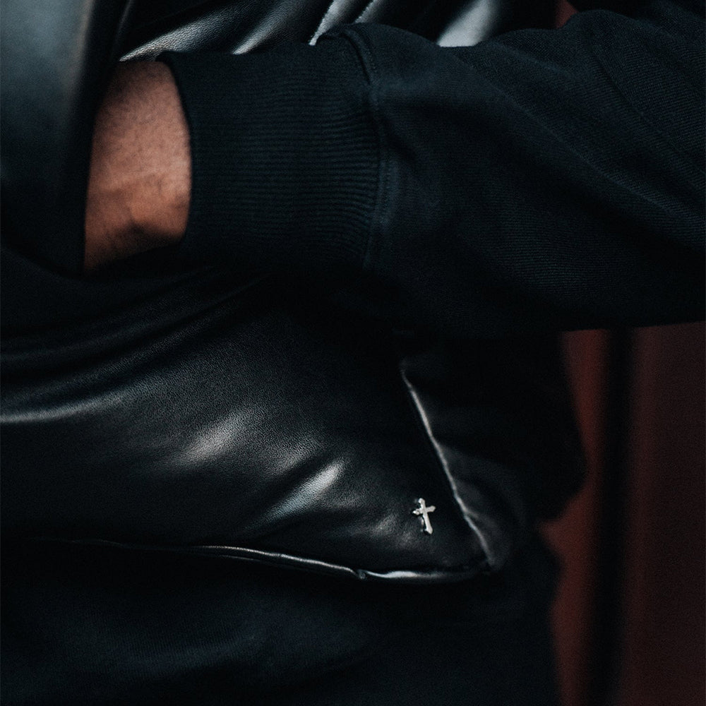 Grouture Faux Leather Padded Vest