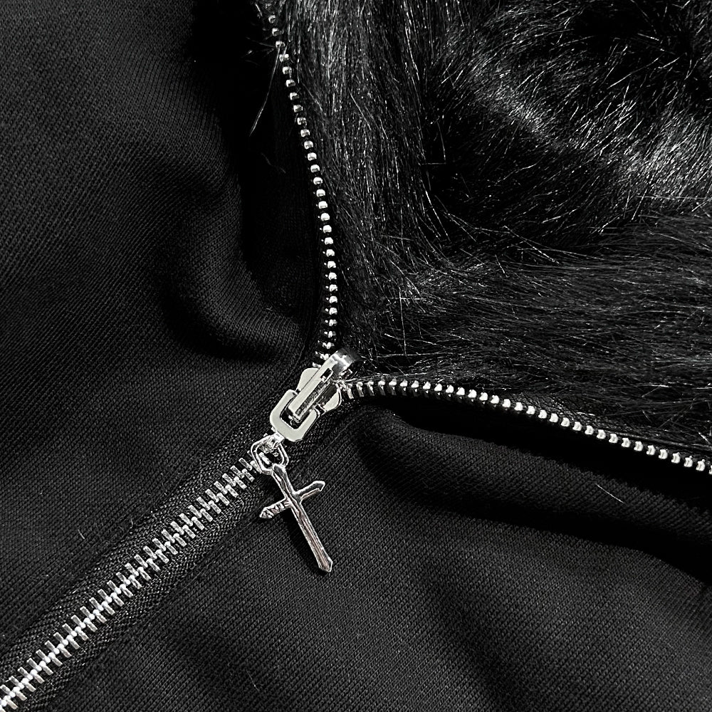 Reversible Fur Hoodie