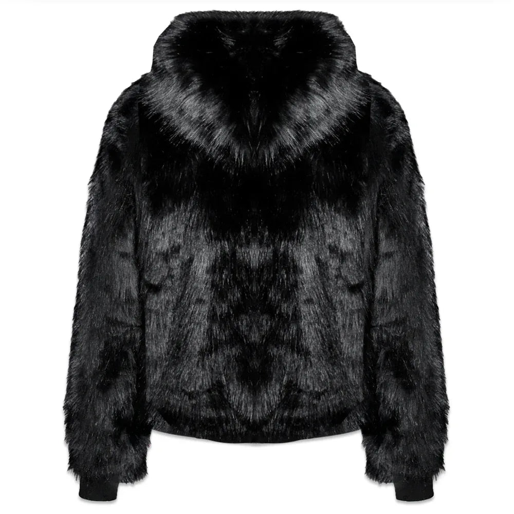 LAST NEST(ラストネスト)商品ページ - Reversible Fur Hoodie - Black