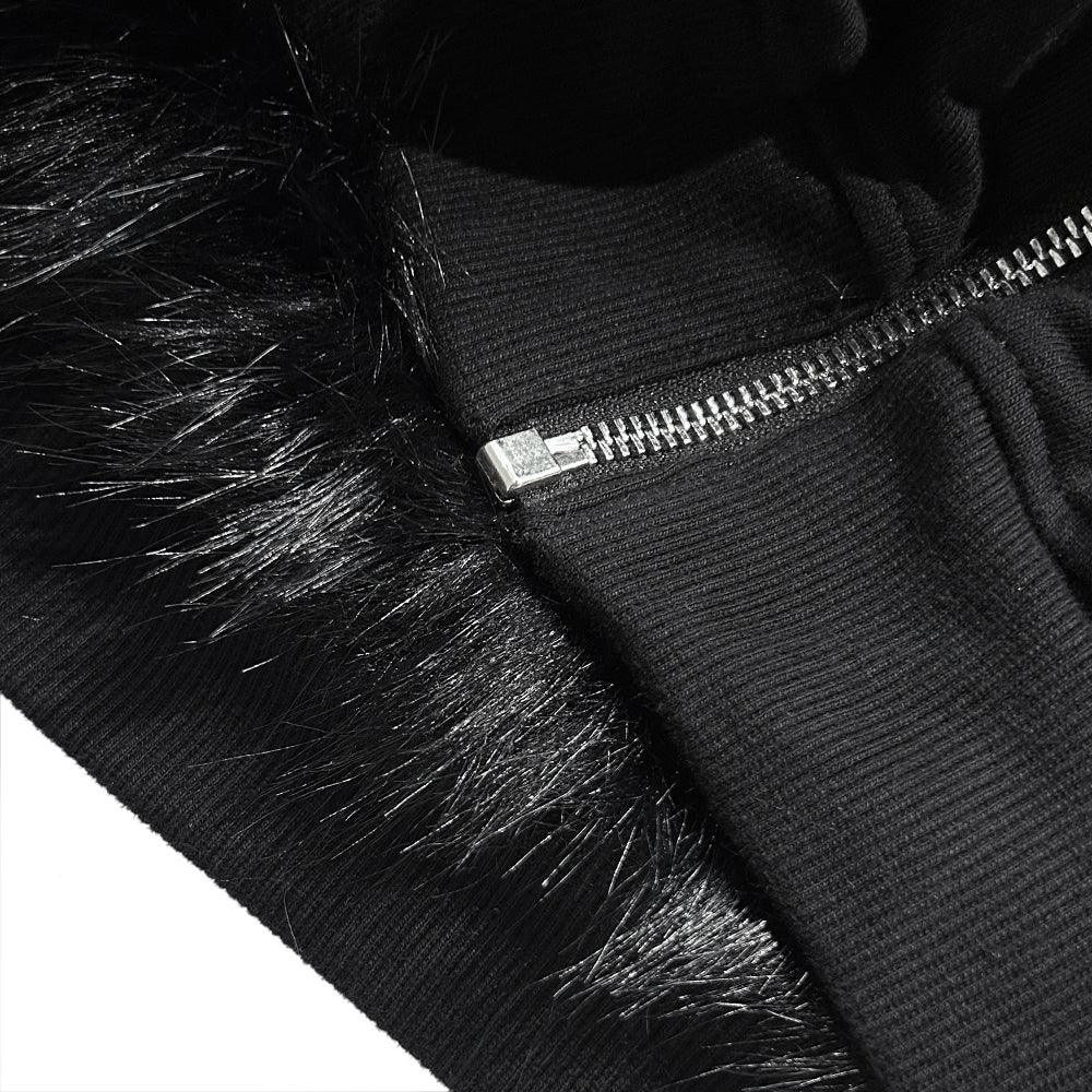 LAST NEST(ラストネスト)商品ページ - Reversible Fur Hoodie - Black