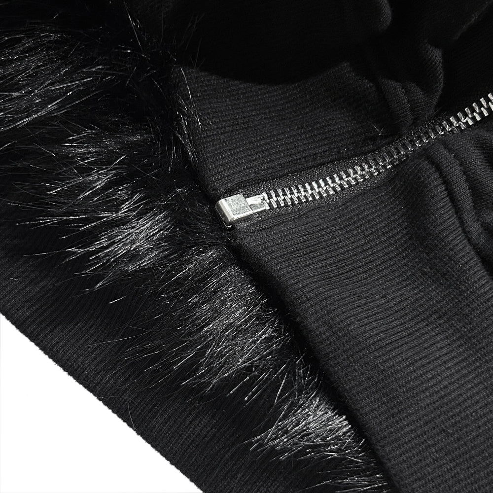 Reversible Fur Hoodie