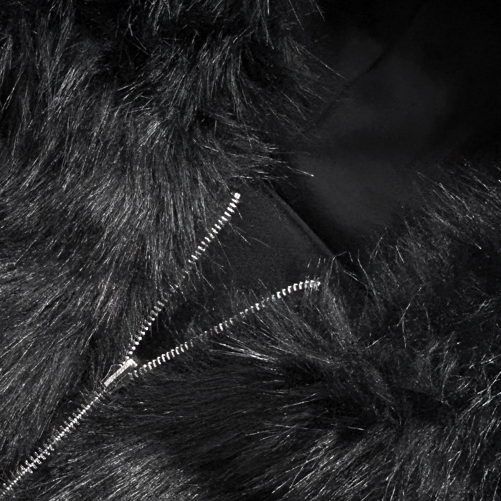 Reversible Fur Hoodie