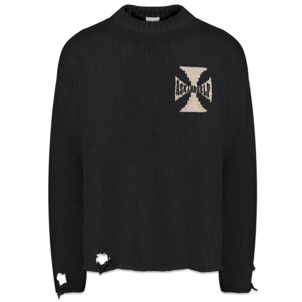 ASKYURSELF Product Page - Rider Cross Knit - Black - VENTURER