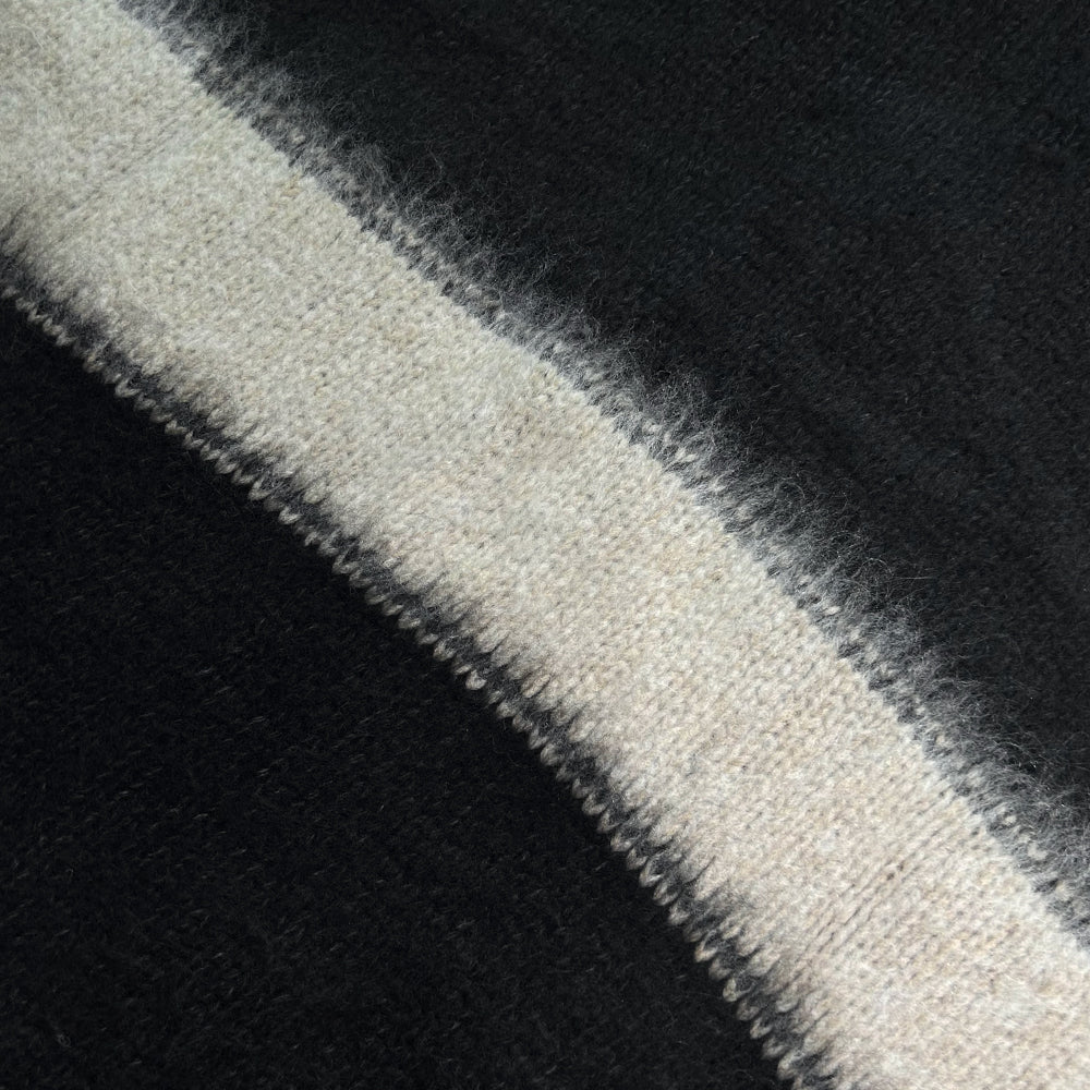 Wrapped Banned Zip Knit Hoodie