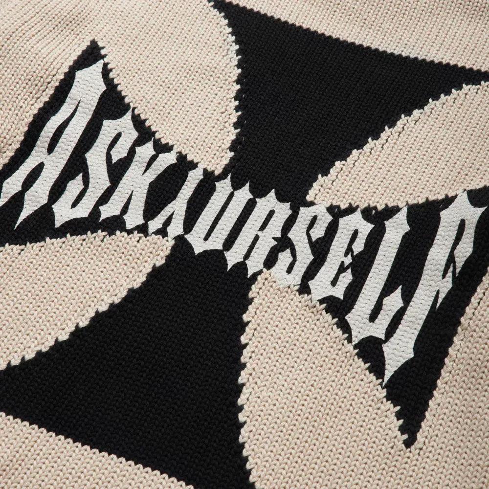 ASKYURSELF (アスクユアセルフ)商品ページ - Rider Cross Knit - Ecru
