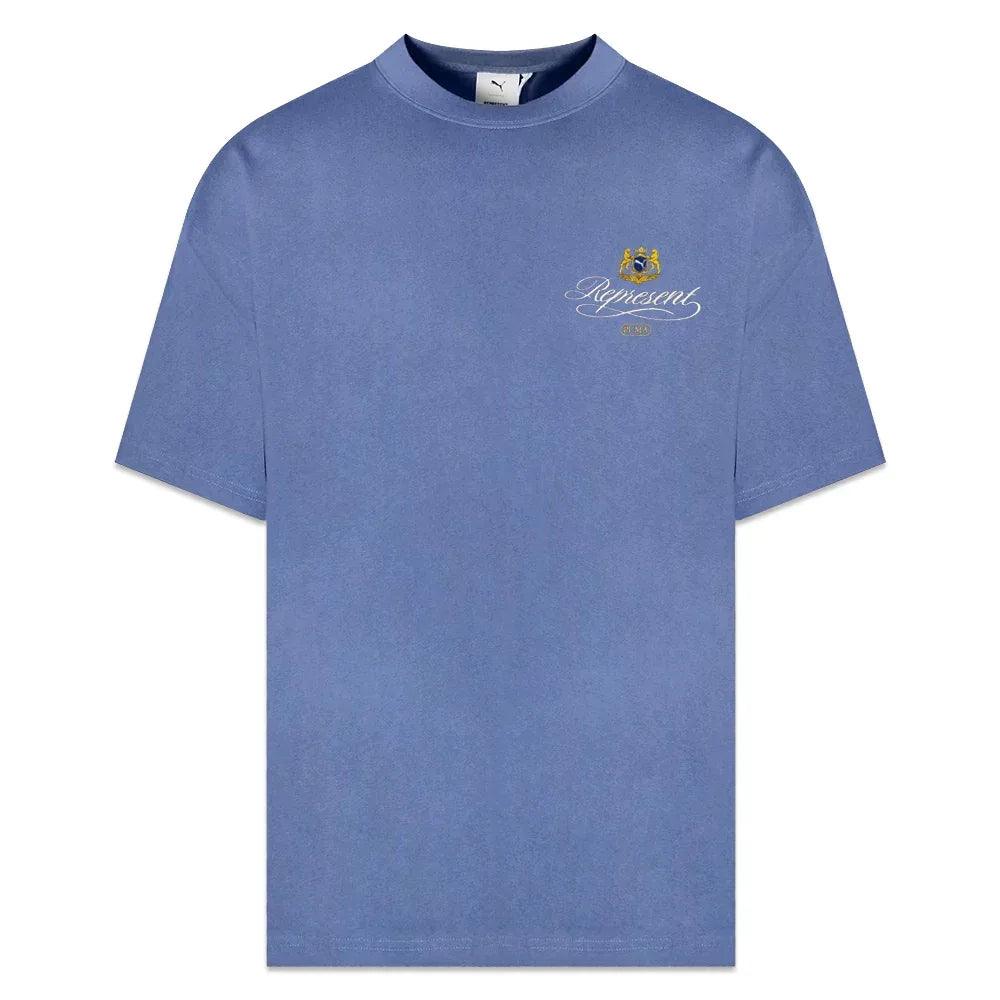 REPRESENT Product Page - Puma x Represent Graphic Tee - Blue-Dusk