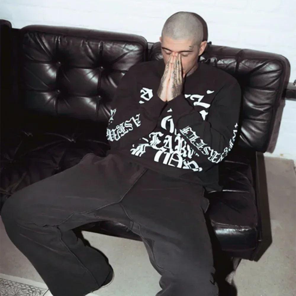 ASKYURSELF Product Page - ASYF Cross Tee - Vintage-Black - VENTURER