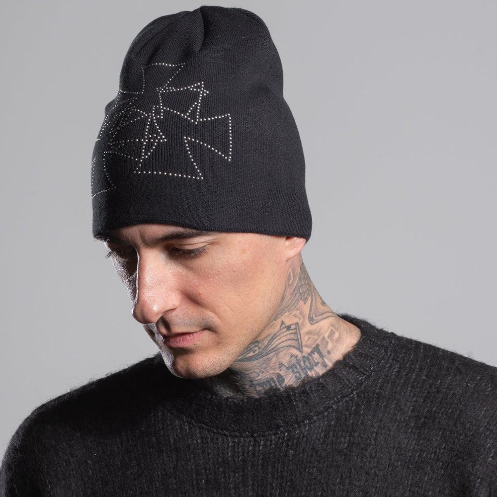 Cross Studs Beanie