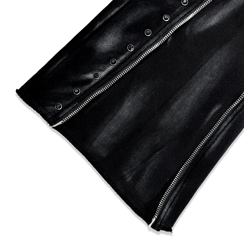 Black Diamond Triple Zip Flared Sweatpants