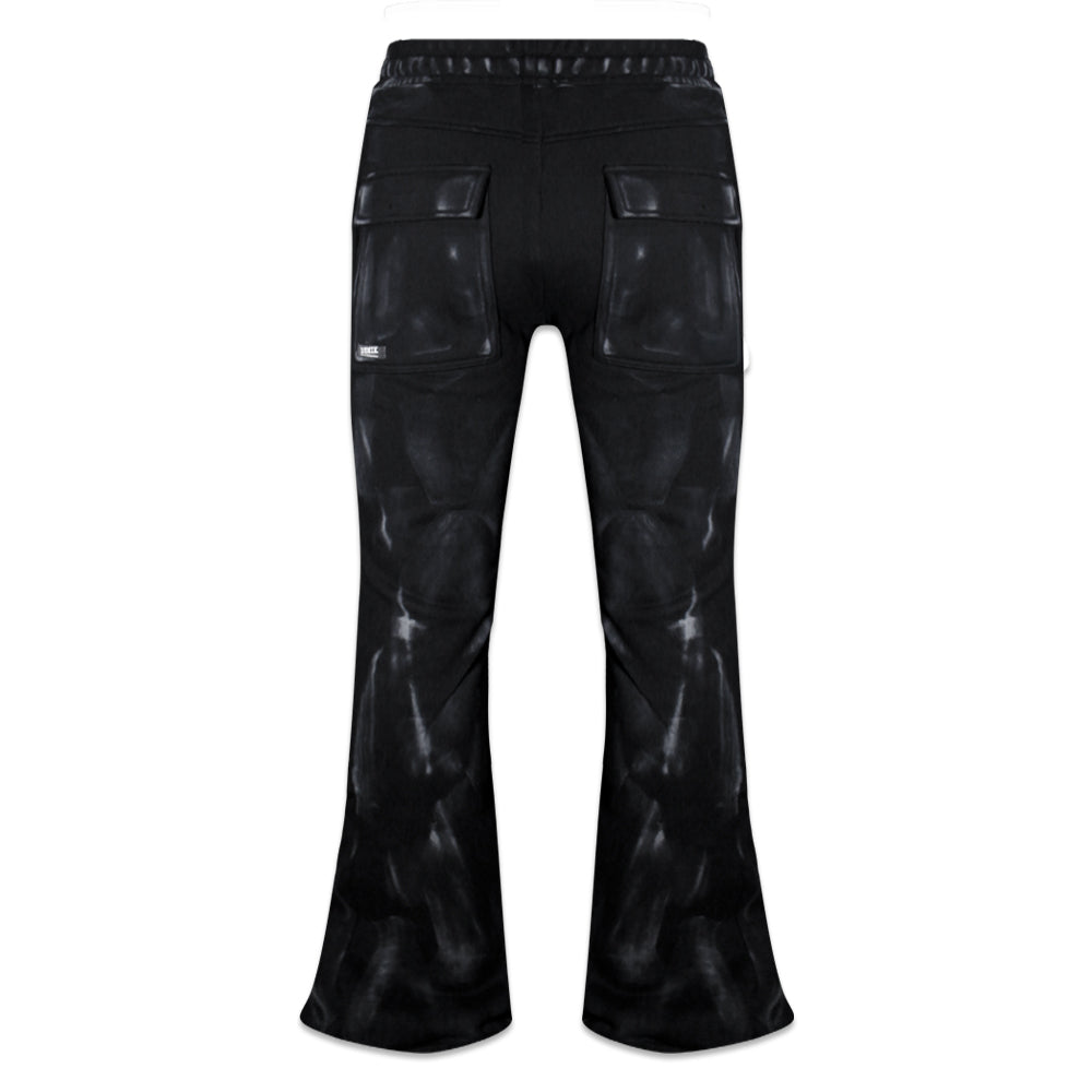 Black Diamond Triple Zip Flared Sweatpants