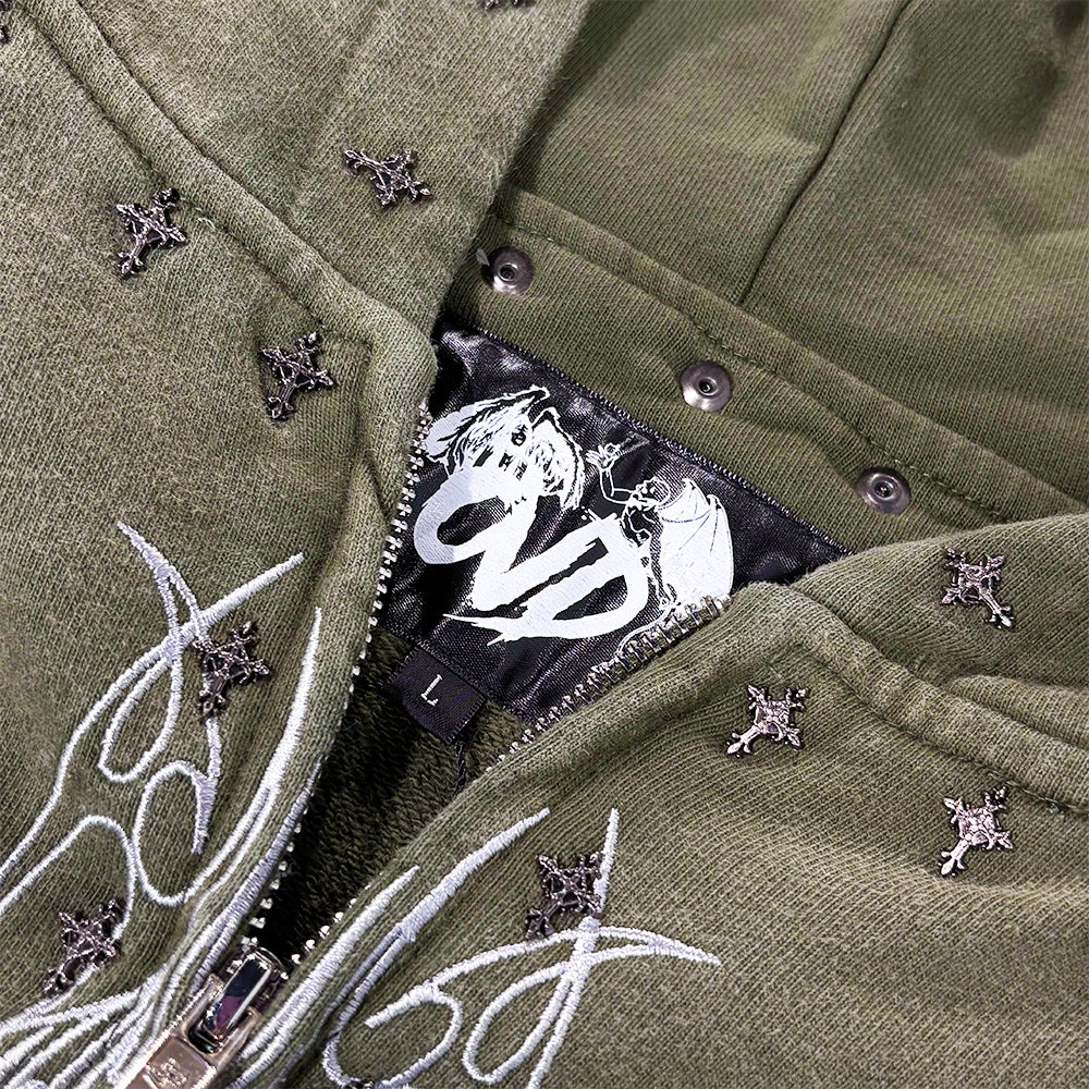 Earthangl Zip Up Hoodie