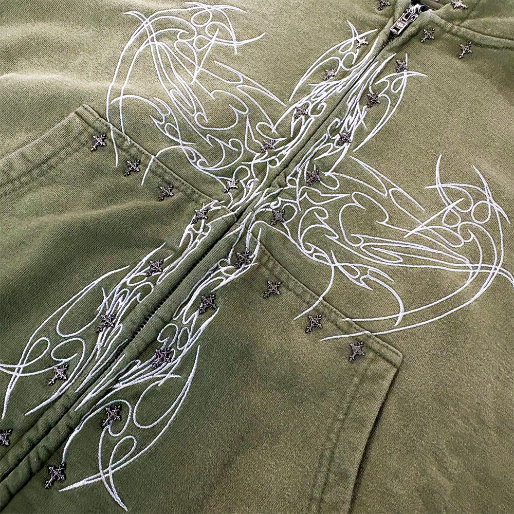 Earthangl Zip Up Hoodie