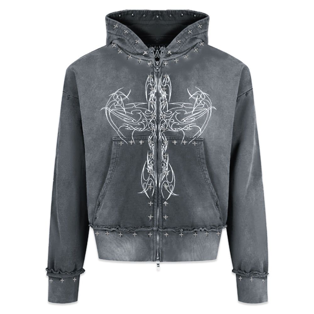 Drkangl Zip Up Hoodie