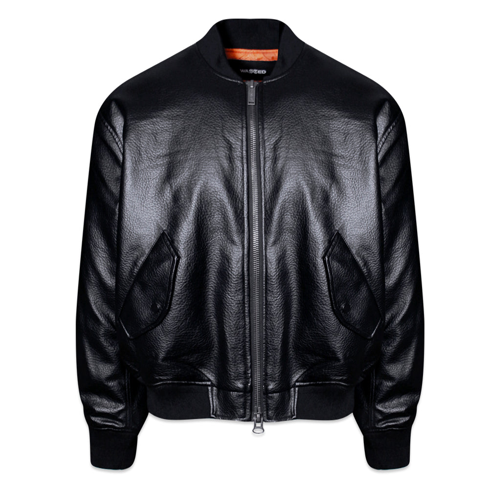 Kingdom Faux Leather Bomber