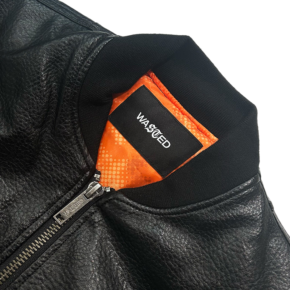 Kingdom Faux Leather Bomber