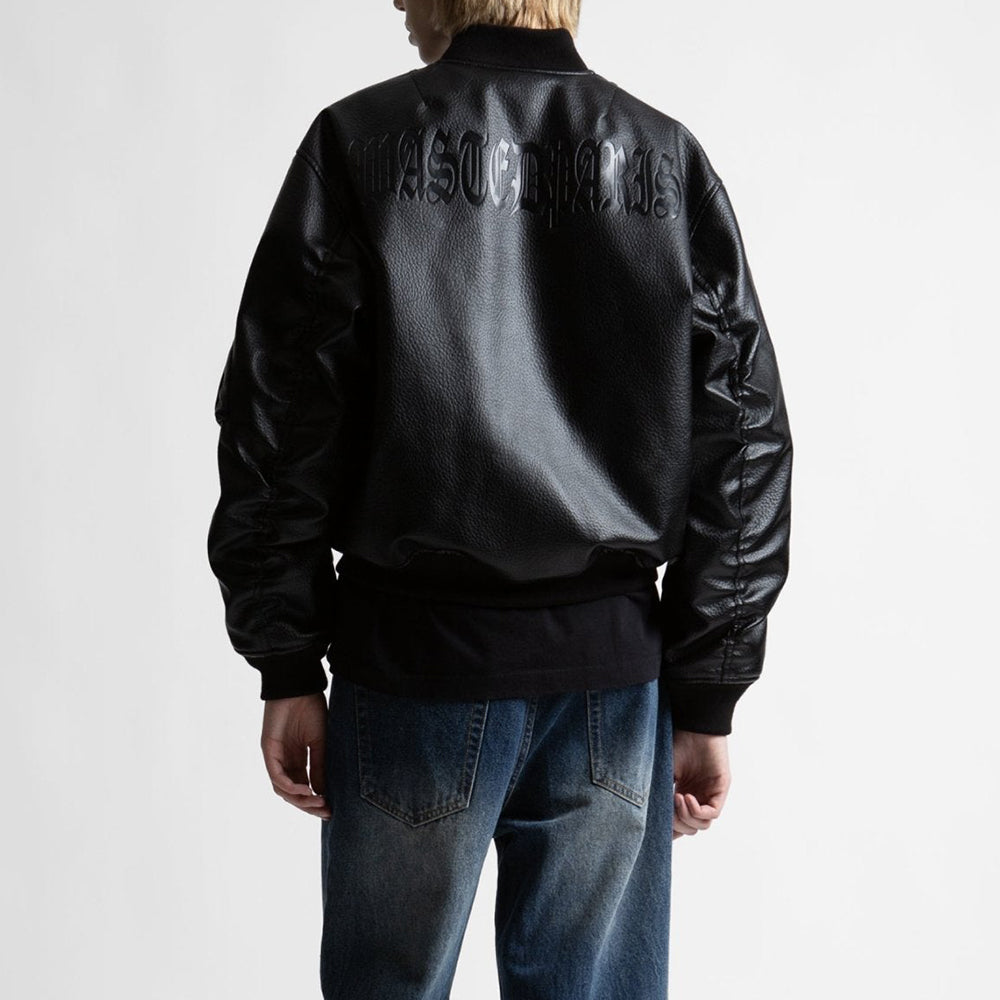Kingdom Faux Leather Bomber